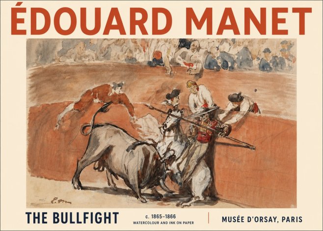 Édouard Manet The Bullfight I No4 - Poster