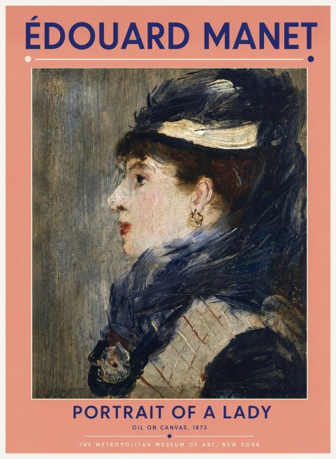 Édouard Manet Portrait of a Lady No2 - Poster