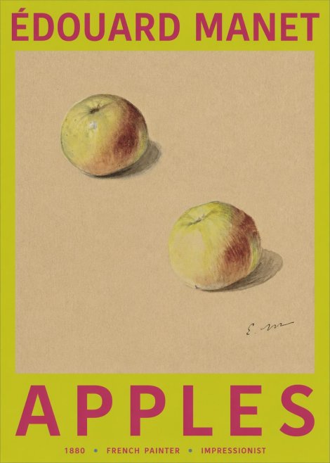 Édouard Manet Apples No2 - Poster