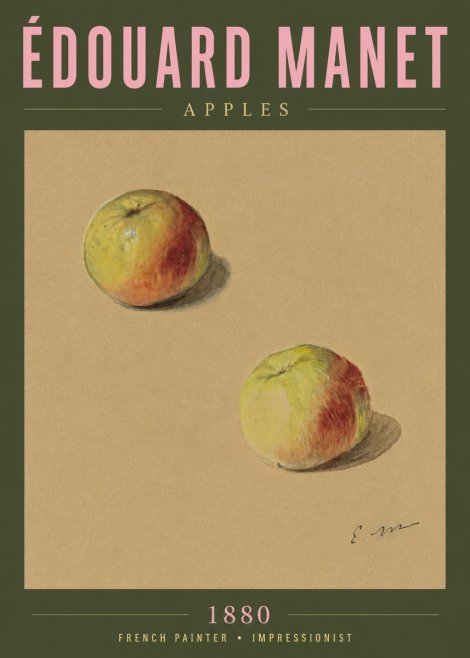 Édouard Manet Apples No5 - Poster