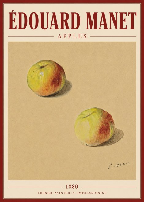 Édouard Manet Apples No6 - Poster
