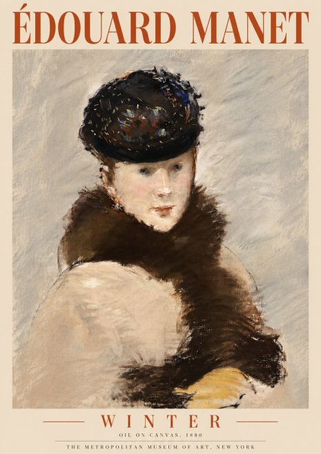 Édouard Manet Winter No5 - Poster
