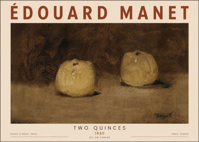 Édouard Manet Two Quinces No6 - Poster