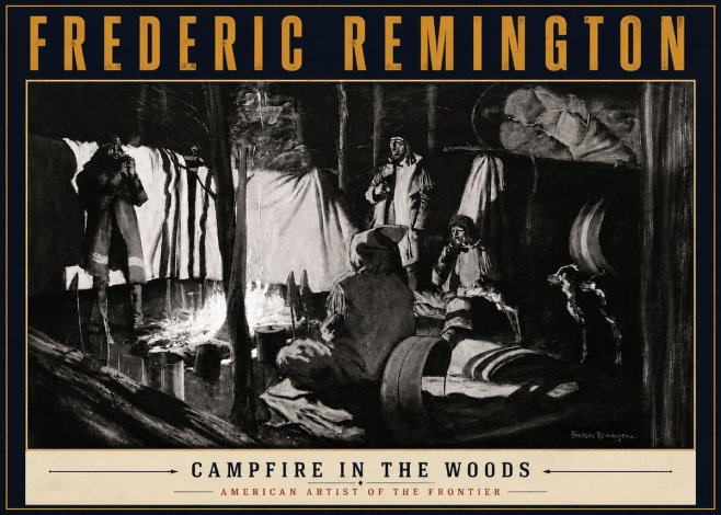 Frederic Remington A Trapper's Camp No5 - Poster