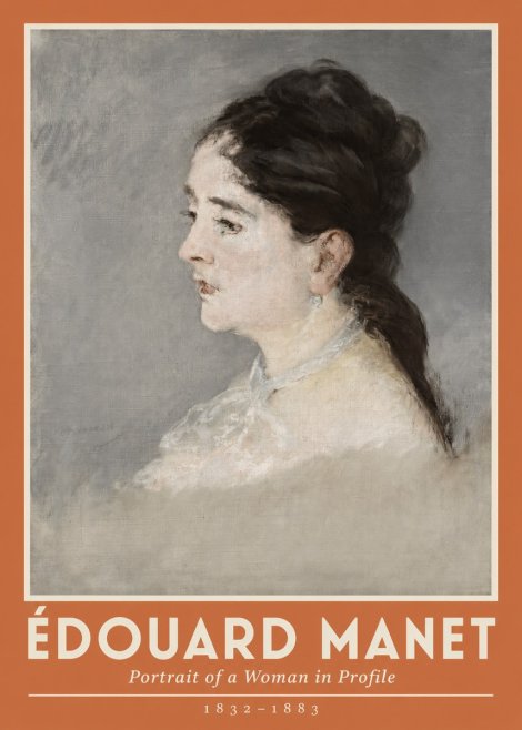 Édouard Manet Portrait of a Woman in Profile No2 - Poster