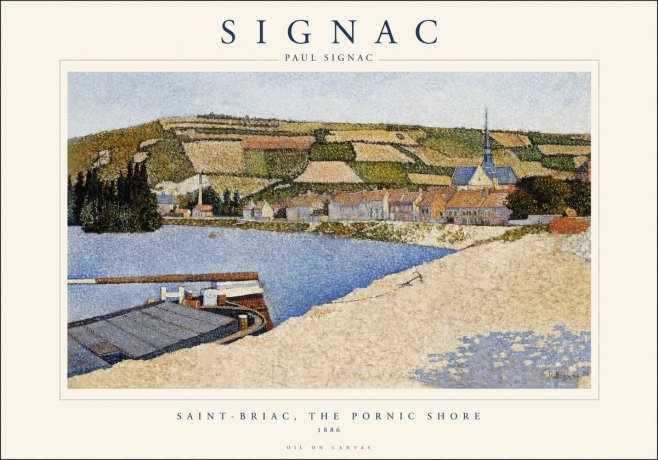 Signac Saint-briac, the Pornic Shore No1 - Poster