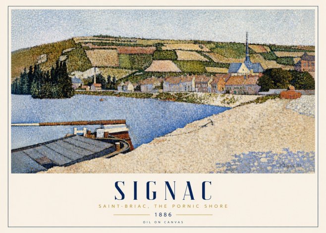 Signac Saint-briac, the Pornic Shore No3 - Poster