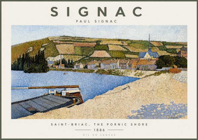Signac Saint-briac, the Pornic Shore No5 - Poster