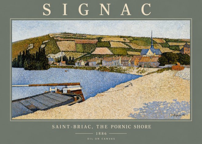 Signac Saint-briac, the Pornic Shore No6 - Poster