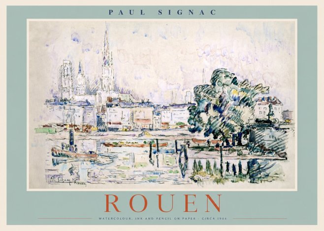 Signac Rouen No2 - Poster