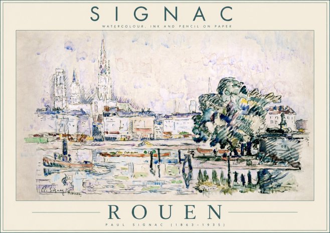 Signac Rouen No4 - Poster
