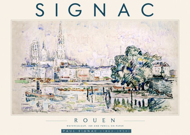 Signac Rouen No5 - Poster