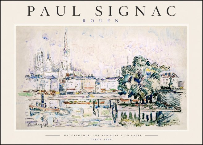 Signac Rouen No6 - Poster