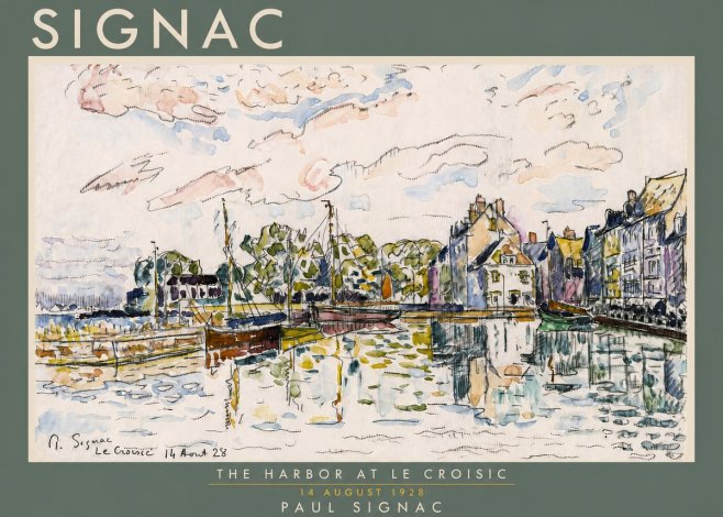 Signac The Harbor at Le Croisic No4 - Poster
