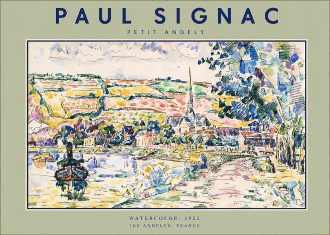 Signac Petit Andely No3 - Poster