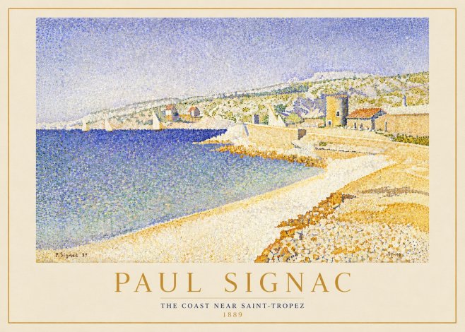 Signac The Coast Near Saint-tropez No5 - Poster