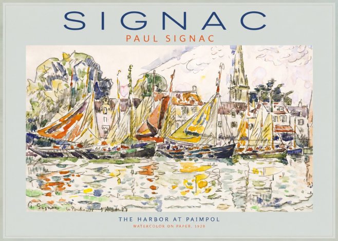 Signac The Harbor at Paimpol No2 - Poster