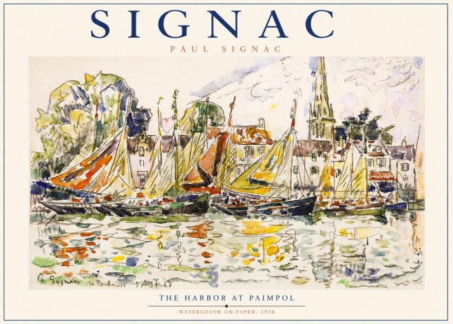 Signac The Harbor at Paimpol No3 - Poster