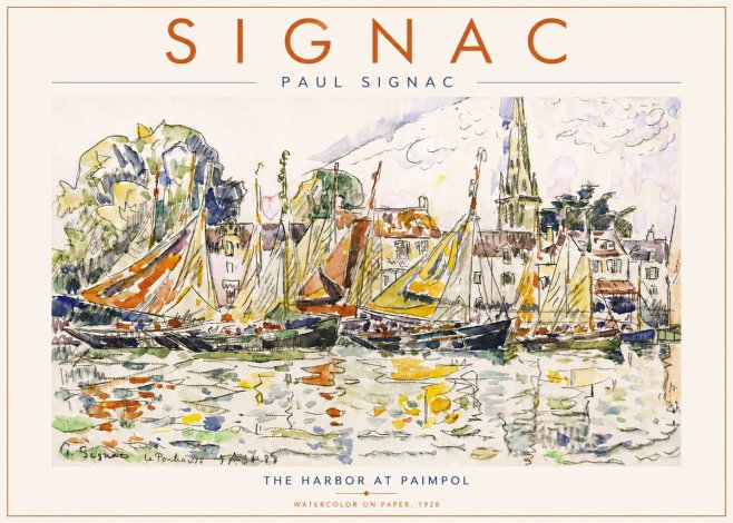 Signac The Harbor at Paimpol No6 - Poster