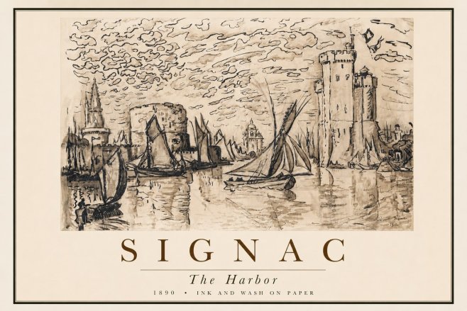 Signac The Harbor II No2 - Poster