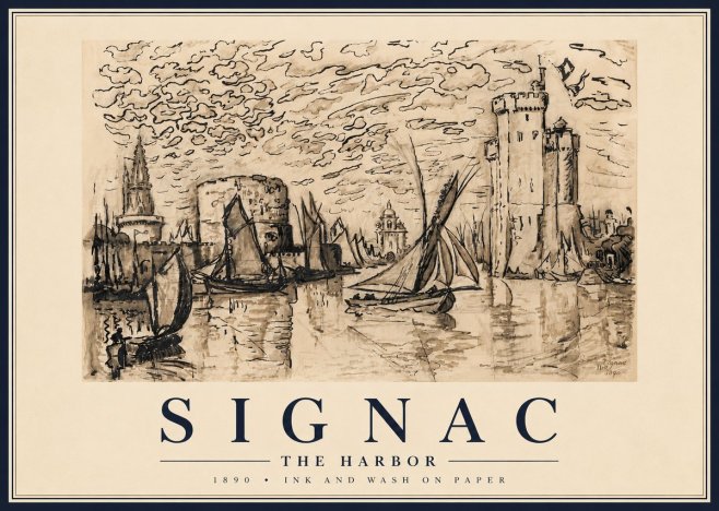 Signac The Harbor II No6 - Poster