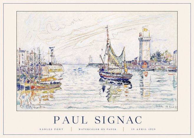 Signac Sables Port No1 - Poster