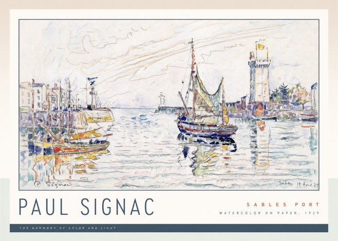 Signac Sables Port No2 - Poster