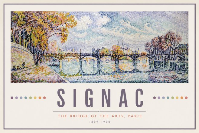 Signac The Bridge of the Arts, Paris No2 - Poster