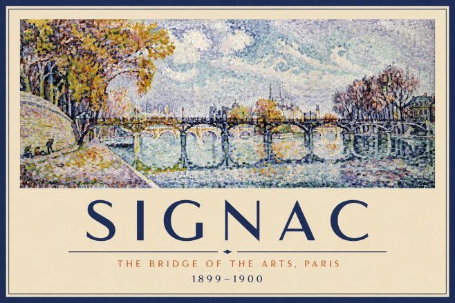 Signac The Bridge of the Arts, Paris No4 - Poster