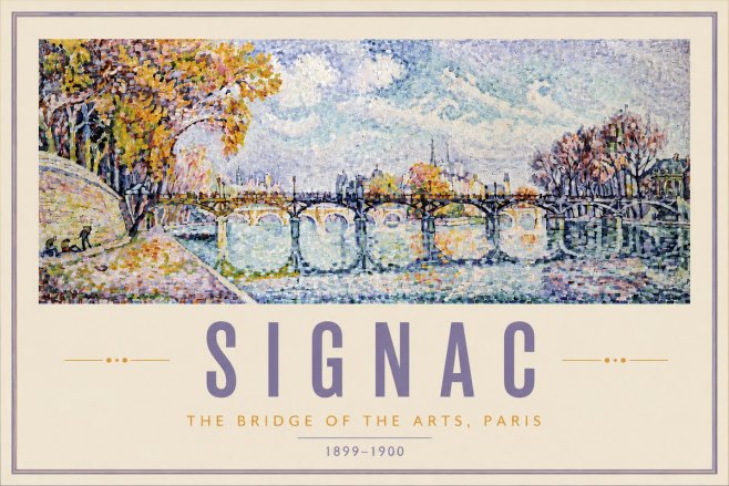 Signac The Bridge of the Arts, Paris No6 - Poster