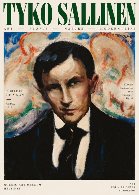 Tyko Sallinen Portrait of a Man II No4 - Poster