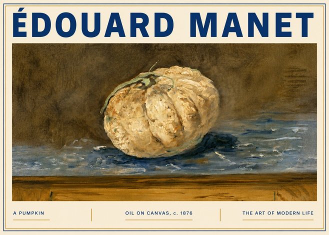 Édouard Manet A Pumpkin No6 - Poster