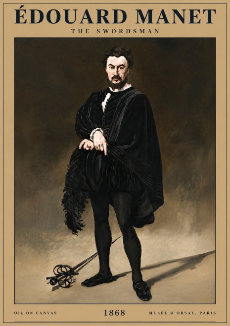 Édouard Manet The Swordsman No3 - Poster