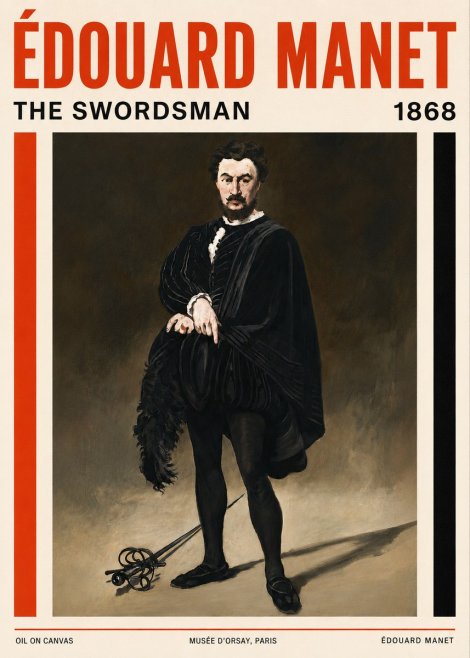 Édouard Manet The Swordsman No4 - Poster