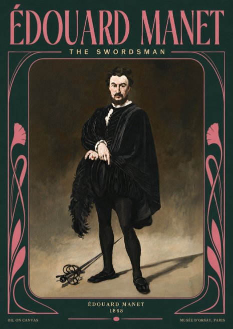 Édouard Manet The Swordsman No5 - Poster