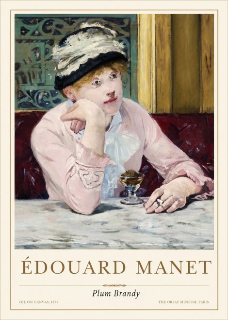 Édouard Manet Plum Brandy No1 - Poster