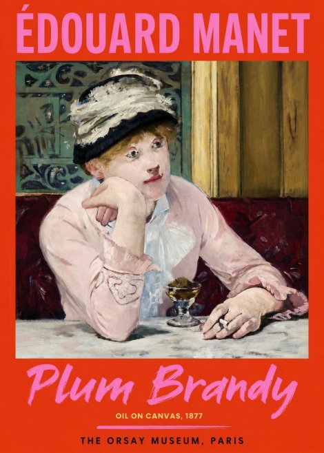 Édouard Manet Plum Brandy No2 - Poster