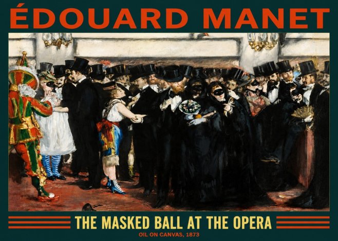 Édouard Manet The Masked Ball at the Opera No2 - Poster