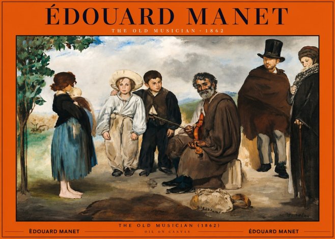 Édouard Manet The Old Musician - 1862 No2 - Poster