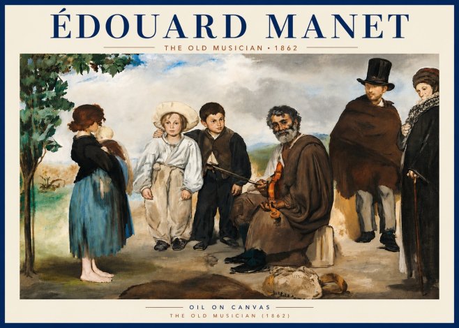 Édouard Manet The Old Musician - 1862 No5 - Poster