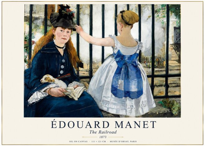 Édouard Manet The Railroad No1 - Poster