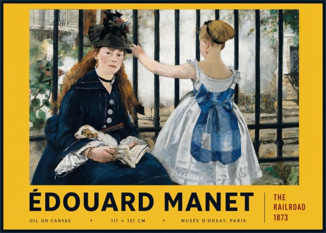 Édouard Manet The Railroad No6 - Poster
