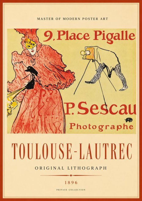 Toulouse-Lautrec 9. Place Pigalle No2 - Poster