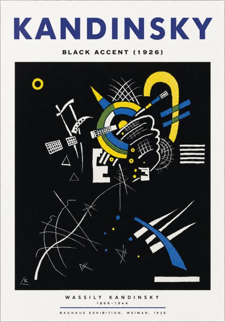 Kandinsky Black Accent (1926) No4 - Poster