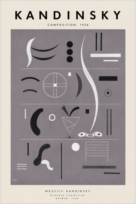 Kandinsky Composition I No6 - Poster
