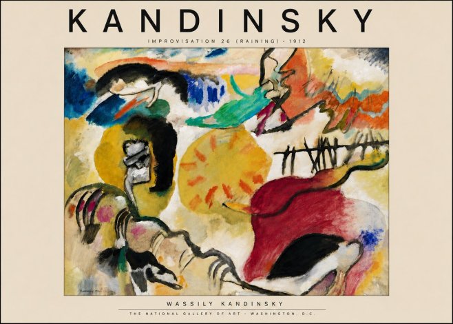 Kandinsky Improvisation 26 (Raining) No4 - Poster