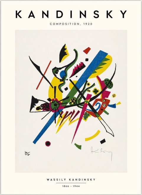 Kandinsky Composition, 1920 No1 - Poster