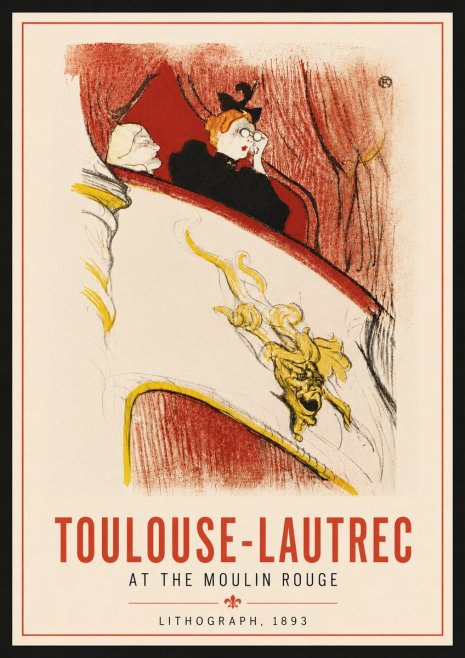 Toulouse-Lautrec At the Moulin Rouge I No6 - Poster