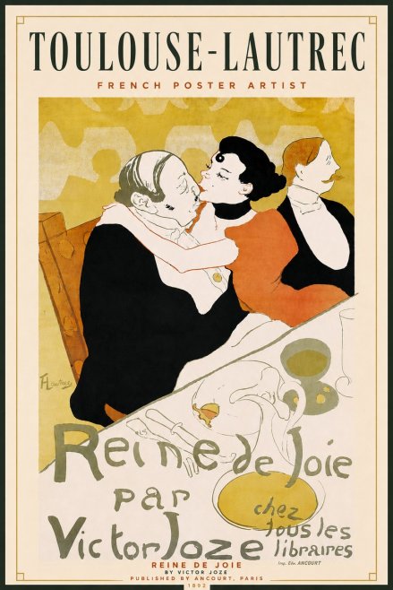 Toulouse-Lautrec Reine De Joie I No4 - Poster
