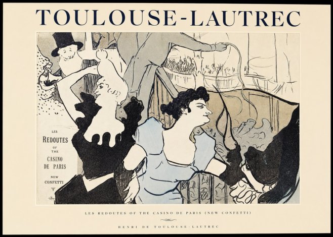 Toulouse-Lautrec Les Redoutes of the Casino De Paris (New Confetti) No1 - Poster